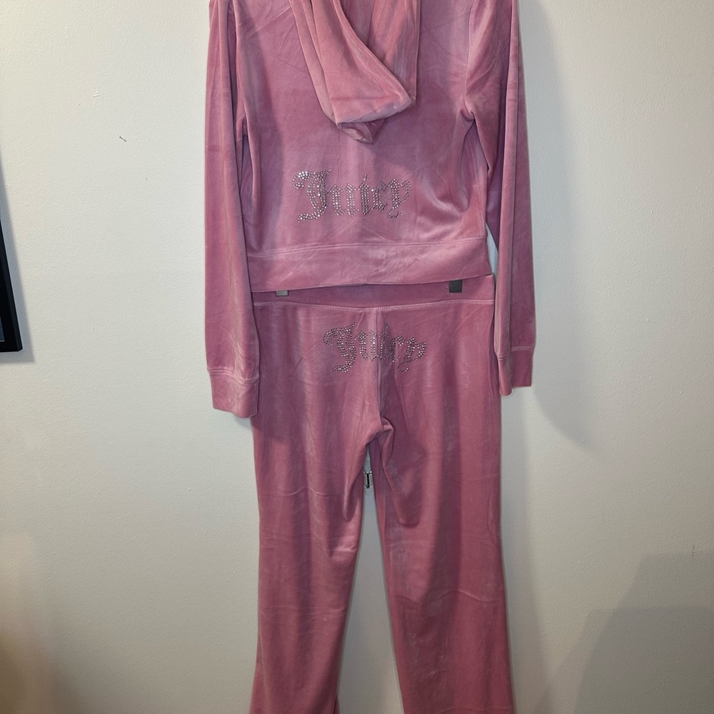 Juicy Couture Pink Velour Tracksuit - 2 piece set
